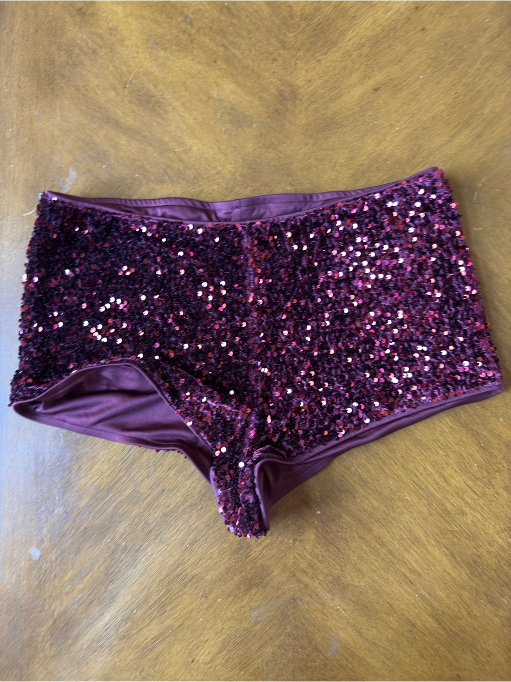 Women’s sequin micro shorts